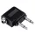 HAMA 43357, Repülőgép jack adapter; 2x3,5mm jack monó-3,5mm jack sztereó