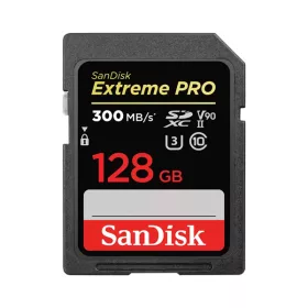   SANDISK 121506, SDXC EXTREME PRO KÁRTYA 128GB, 300MB/s, UHS-II, CL10 10, U3, V90