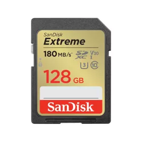   SANDISK 121580, SDXC EXTREME KÁRTYA 128GB, 180/90 MB/s , UHS-I, Class 10, U3, V30