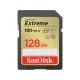 SANDISK 121580, SDXC EXTREME KÁRTYA 128GB, 180/90 MB/s , UHS-I, Class 10, U3, V30