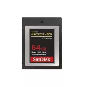   SANDISK 186484, CFEXPRESS EXTREME PRO® KÁRTYA 64GB, Type B, 1500MB/s, 800MB/s,