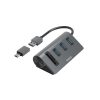 HAMA 00200140, FIC USB 3.2 GEN1 HUB (3USB PORT)+ TYPE-C OTG ADAPT. , KÁR.OLV. KOMBÓ