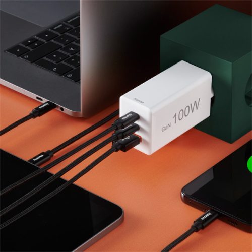 HAMA 201997, HÁLÓZATI TÖLTŐ, USB + TYPE-C "PD,QC" 100W