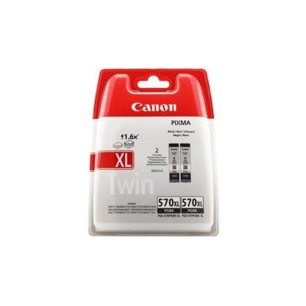 Canon PGI-570XL BK TWIN BL SEC BLISTER WITH SECURITY tintapatron fekete
