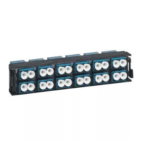   LEGRAND optikai patch modul 12xLC duplex monomódusú címkével és címketartóval fe