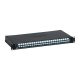 Legrand optikai patch panel - 19" 1U, fix, 24xLC duplex multimódusú, fekete LCS3