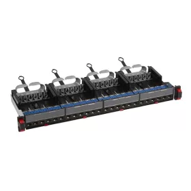   Legrand Patch panel - Cat6, STP, 24 portos, 1U, árnyékolt, (4x6xRJ45 modulok) gyorscsatlakozók, LCS3