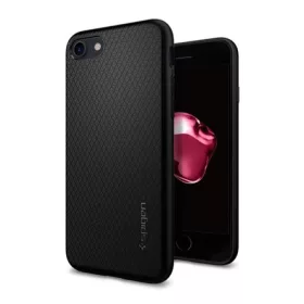   Spigen iPhone SE 3 (2022) SPIGEN LIQUID AIR szilikon telefonvédő ütésállóság, rombusz, FEKETE
