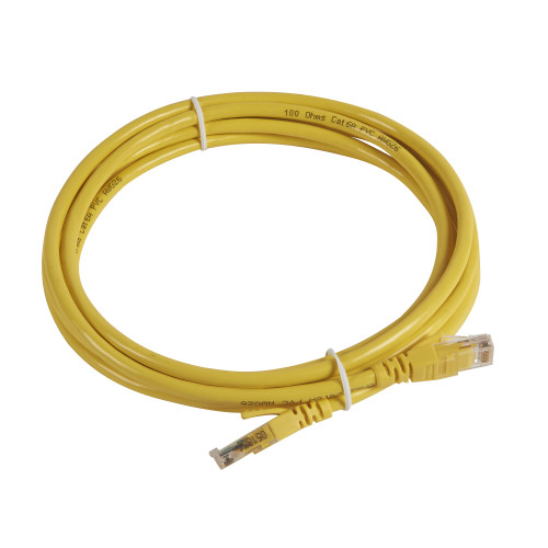 LEGRAND patch kábel RJ45-RJ45 Cat6A árnyékolt (S/FTP) LSZH (LSOH) 2 méter sárga