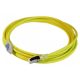 LEGRAND patch kábel RJ45-RJ45 Cat6A árnyékolt (S/FTP) PVC 5 méter sárga d: 6,2mm