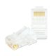 Vez RJ45 Cat6 csatlakozó UTP patch kábelre, 100db/csomag