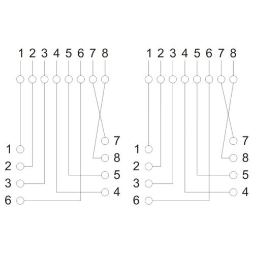 VEZ Fali aljzat - 05385 (Cat5e, UTP, 2xRJ45, árnyékolatlan, fehér)