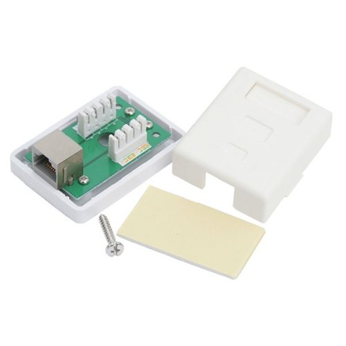 VEZ Fali aljzat - 05396 (Cat5e, FTP, RJ45, árnyékolt, fehér)