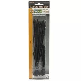   HANDY-TOOLS Vezeték kötegelő - 05430BK (fekete, 75db-os szett)