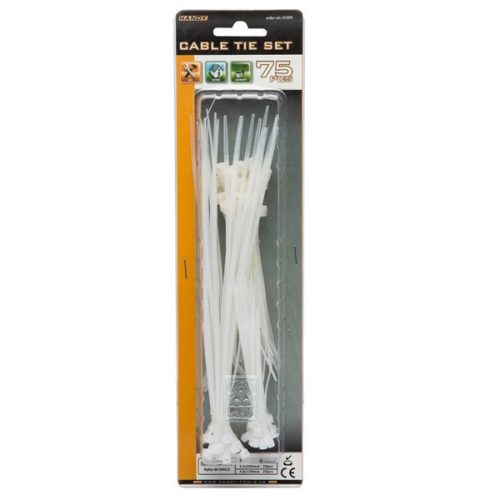 HANDY-TOOLS Vezeték kötegelő - 05430TR (fehér, 75db-os szett)