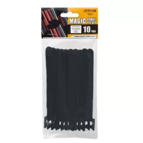   HANDY-TOOLS Vezeték kötegelő - 05510 (125mm, tépőzáras, fekete, 10db-os)