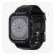 Spigen Apple Watch Series SE 2 44mm SPIGEN RUGGED ARMOR PRO pótszíj egyedi méret, ütésállóság + szilikon keret, FEKETE