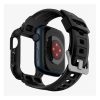 Spigen Apple Watch Series SE 2 44mm SPIGEN RUGGED ARMOR PRO pótszíj egyedi méret, ütésállóság + szilikon keret, FEKETE