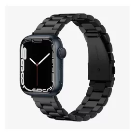   Spigen Apple Watch Series 10 46mm SPIGEN MODERN FIT pótszíj egyedi méret, fém, FEKETE