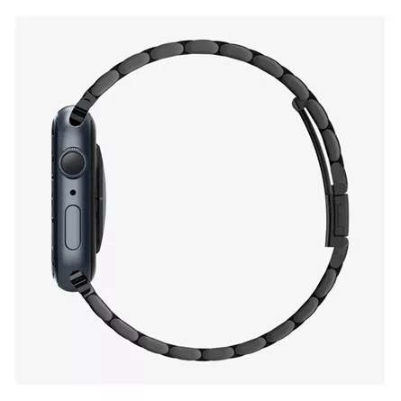 Spigen Apple Watch Series 10 46mm SPIGEN MODERN FIT pótszíj egyedi méret, fém, FEKETE