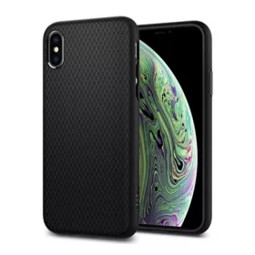   Spigen iPhone X 5.8 SPIGEN LIQUID AIR szilikon telefonvédő ütésállóság, rombusz, FEKETE
