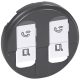 Legrand Céliane 2xRJ45 burkolat, grafit