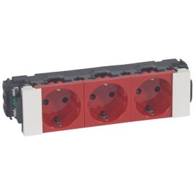   Legrand DLP-S bepattintható Program Mosaic 3x2P+F aljzat, sinezett, Soluclippel,