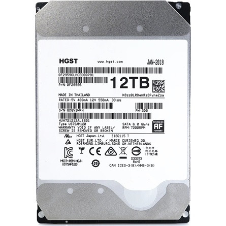 HGST Ultrastar HE12 12TB 7200rpm 256MB SAS 3,5" HDD