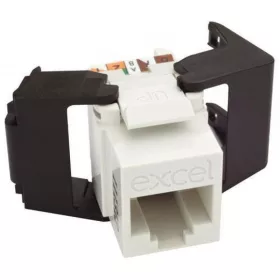   EXCEL Keystone Betét Cat.6 UTP (szerszám nélkül szerelhető) - Low profile version