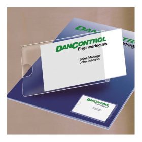   3L Névjegytartó zseb, öntapadó, oldalt nyitott, 60x95 mm,