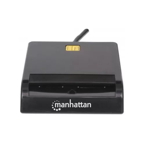 Manhattan Kártyaolvasó - Kompatibilitás friction-type, contact smart cards, USB2.0, Retail