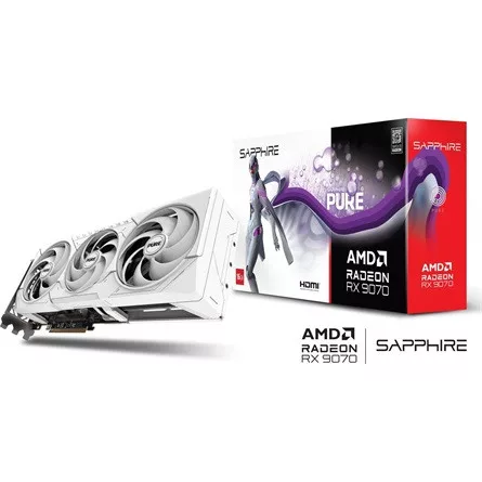 SAPPHIRE PURE AMD RADEON RX 9070 GAMING OC 16GB DUAL HDMI / DUAL DP