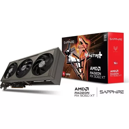 SAPPHIRE NITRO+ AMD RADEON RX 9060 XT GAMING OC 16GB DUAL HDMI / DP