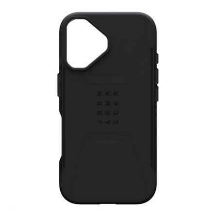 UAG iPhone 16 UAG CIVILIAN defender szilikon telefonvédő erős ütésállóság, MagSafe, FEKETE