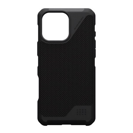 UAG iPhone 16 Pro Max UAG METROPOLIS LT szilikon telefonvédő erős ütésállóság, szőtt minta, FEKETE