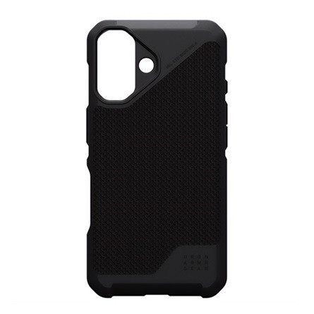 Uag iPhone 16 UAG METROPOLIS LT szilikon telefonvédő erős ütésállóság, szőtt minta, FEKETE