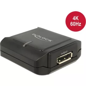 Delock DisplayPort 1.2 M/M repeater fekete
