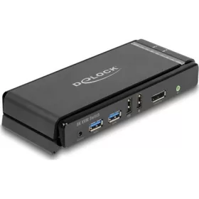   Delock DisplayPort 1.4 KVM switch 8K 60 Hz USB 5 Gbps-vel és audióval