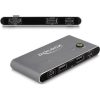 Delock USB-C -s KVM kapcsoló HDMI-hez 8K 60 Hz USB 2.0 csatlakozó felülettel