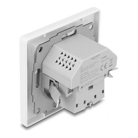 Delock Konnektor két USB töltő csatlakozóval, 1 db. A-típusú USB és 1 db. USB Type-C  PD 3.0-val, 18 W