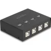 Delock USB 2.0 kapcsoló 4 személyi számítógép - 4 eszköz