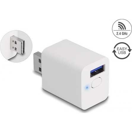 Delock WLAN EASY-USB MQTT smart home 1db USB-A 2.0 smart plug fehér