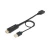 Equip Átalakító - 119039 (HDMI to DisplayPort, fekete)