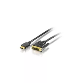   Equip Kábel - 119323 (HDMI-DVI(18+1) kábel, aranyozott, 3m)