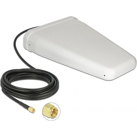 Delock 12001 RG-58 5m fehér LTE antenna