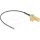 Delock Antenna kábel SMA 90  PCB anya válaszfali csatlakozóval apa I-PEX Inc., MHF  I-dugó 1.13 15 cm menethossz 15 mm