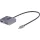 StarTech USB-C -> HDMI 2.0 VGA M/F adapter 0.3m szürke DP Alt-mode