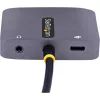 StarTech USB-C -> HDMI 2.0 VGA M/F adapter 0.3m szürke DP Alt-mode