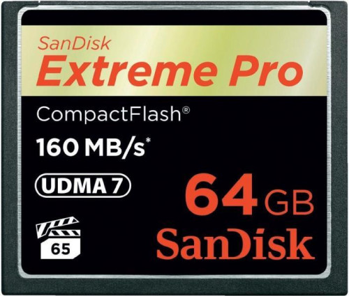 SANDISK CF EXTREME PRO KÁRTYA 64GB, 160MB/S