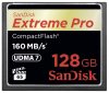 SANDISK CF EXTREME PRO KÁRTYA 128GB, 160MB/S